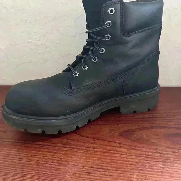 Timberland PRO Sawhorse 6" Composite Safety Toe Black Mens Sz 10 Black Leather - Picture 7 of 12
